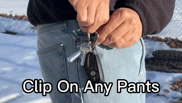 Kootenay Titanium Carabiner With Back Clip - Image 7